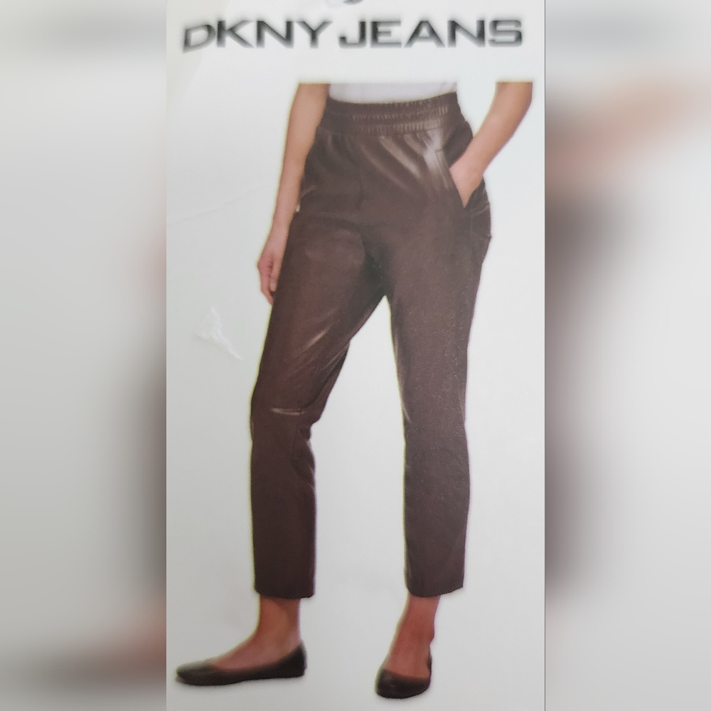 DKNY Faux Leather Pants